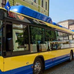 Autobus marki Scania M 323 Citywide LF CNG zakupiony ze środków unijnych